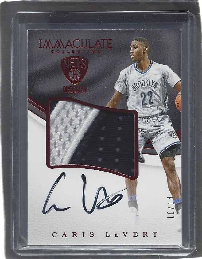 CARIS LEVERT 2016-17 IMMACULATE FOTL RED PREMIUM RPA PATCH AUTO RC #D 10/14