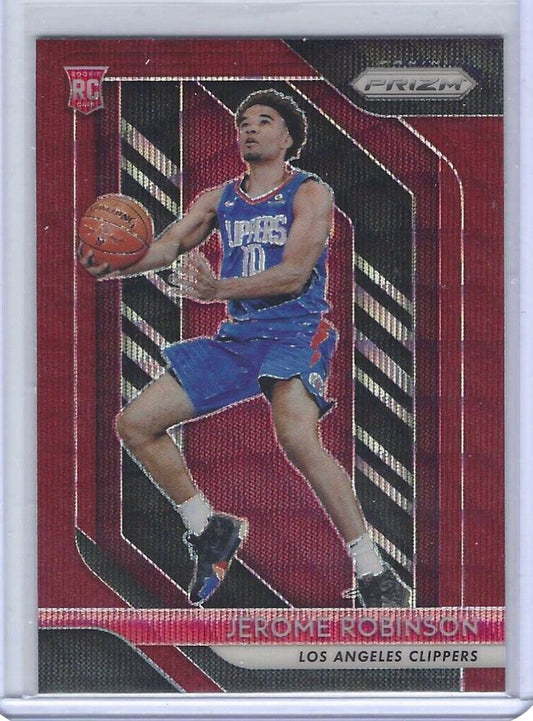 JEROME ROBINSON 2018-19 PANINI PRIZM RED RUBY WAVE ROOKIE RC #194