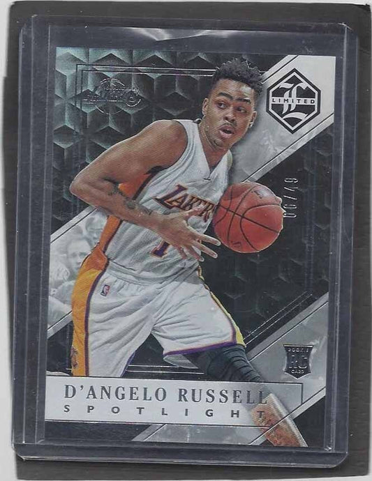 D'ANGELO RUSSELL 2015-16 LIMITED SPOTLIGHT SILVER ROOKIE RC #D 6/49