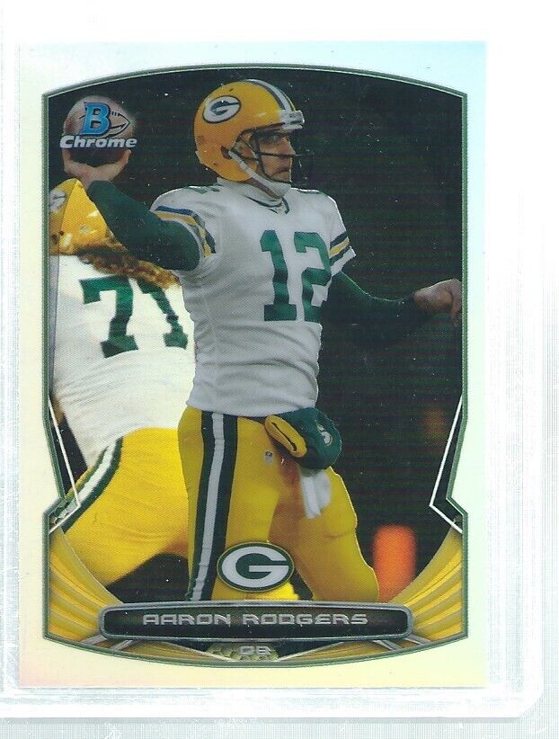 AARON RODGERS 2014 BOWMAN CHROME REFRACTOR #21