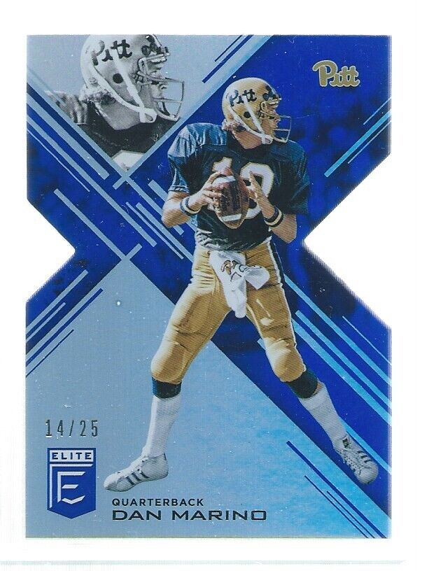DAN MARINO 2017 PANINI ELITE STATUS DIE CUT BLUE #D 14/25