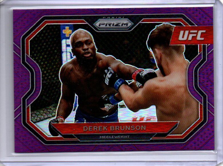 DEREK BRUNSON 2021 PANINI PRIZM UFC PURPLE PRIZM #D 134/149