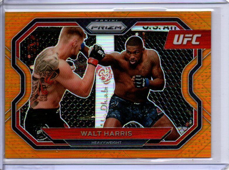 WALT HARRIS 2021 PANINI PRIZM UFC ORANGE PRIZM #D 7/99