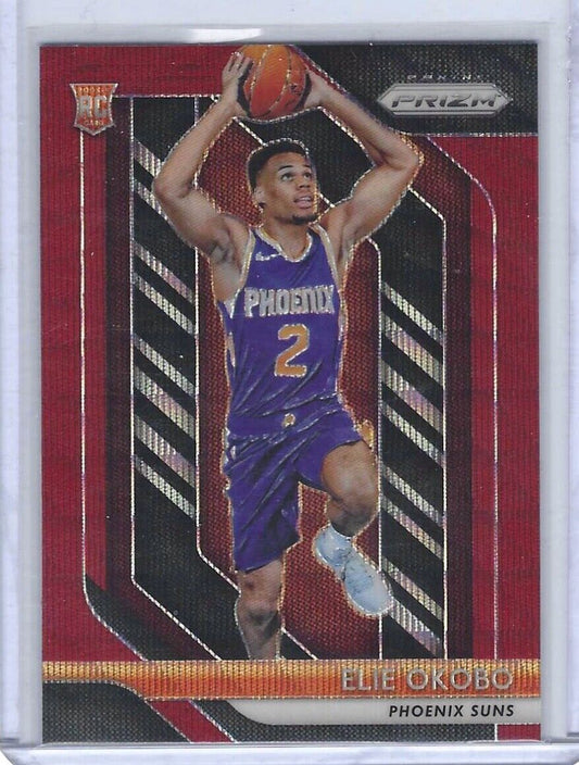 ELIE OKOBO 2018-19 PANINI PRIZM RED RUBY WAVE ROOKIE RC #299