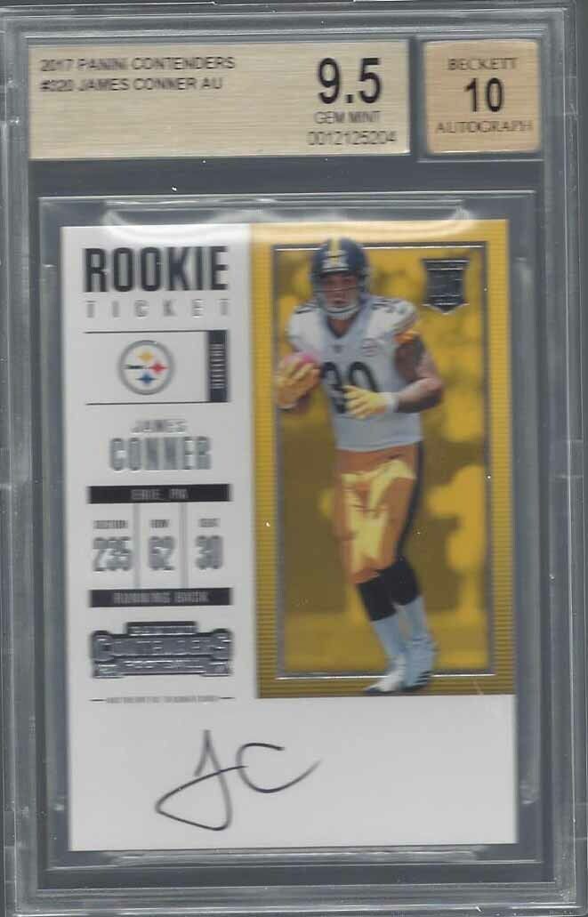 JAMES CONNER 2017 CONTENDERS ROOKIE TICKET TRUE RC AUTO #320 BGS 9.5 10 AU POP 7