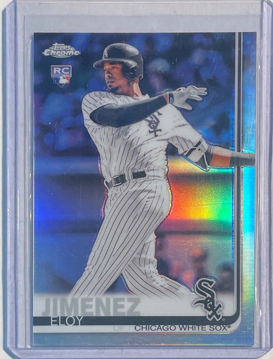 ELOY JIMENEZ 2019 TOPPS CHROME SILVER CHROME REFRACTOR ROOKIE RC #202