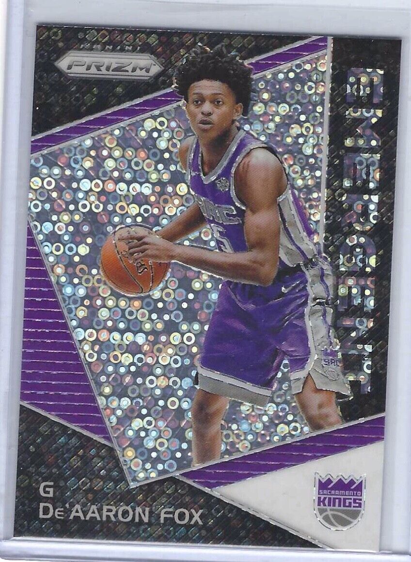 DE'AARON FOX 2017-18 PANINI PRIZM DISCO PRIZM EMERGENT RC #EM-DEA