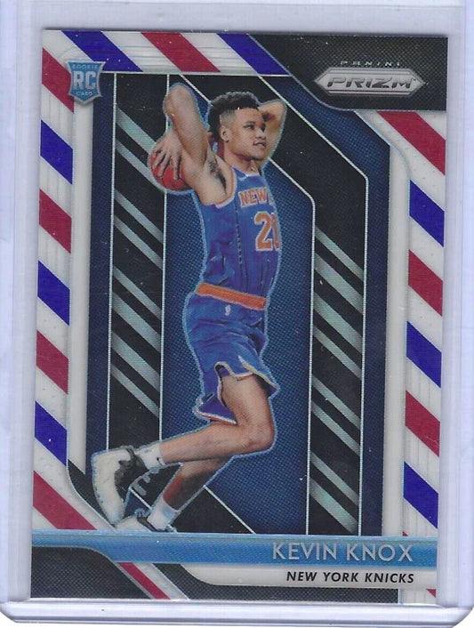 KEVIN KNOX 2018-19 PANINI PRIZM RED WHITE AND BLUE ROOKIE RC #217