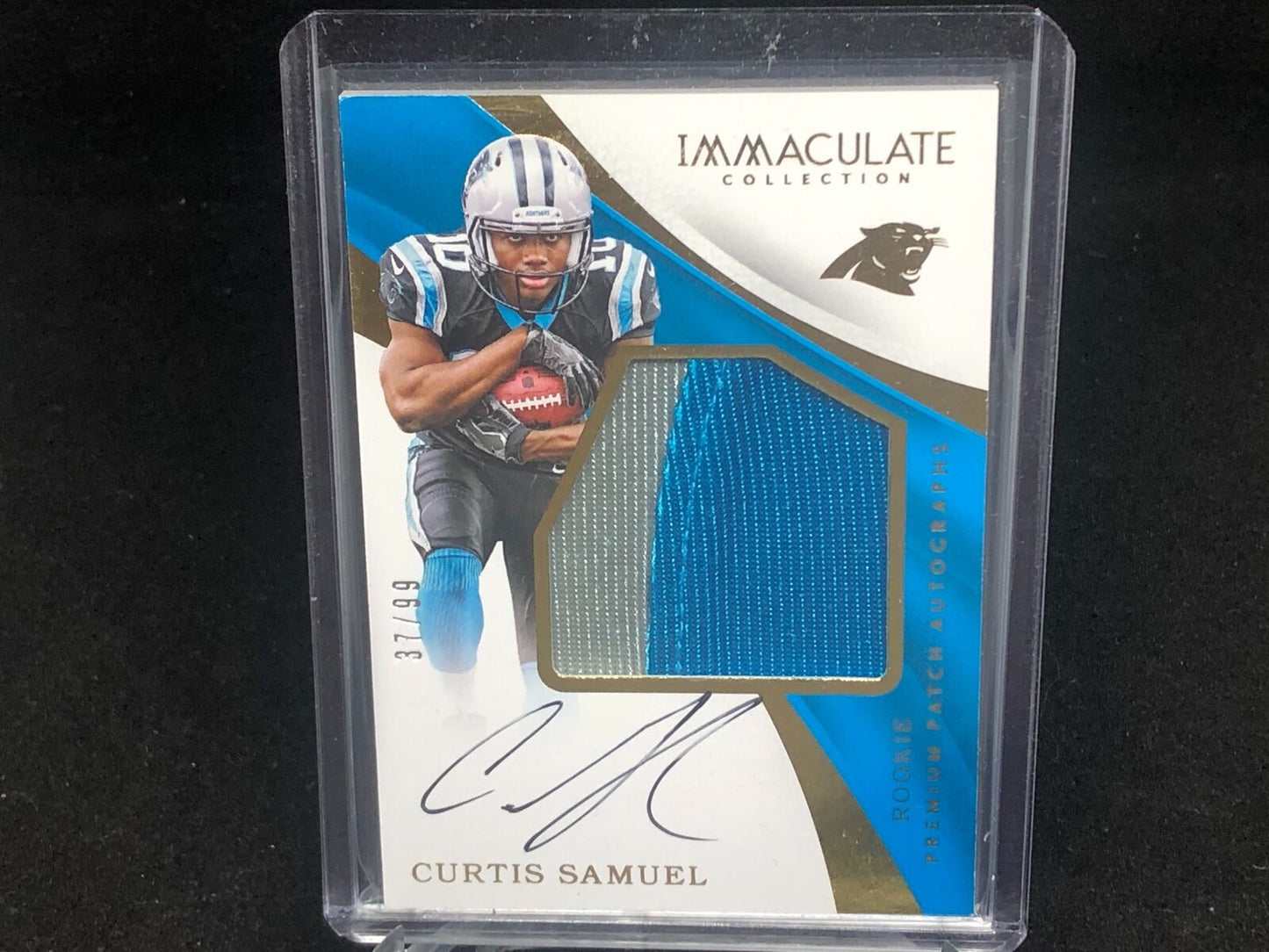 CURTIS SAMUEL 2017 IMMACULATE PREMIUM 2 CLR PATCH ON CARD AUTO RC #D 37/99