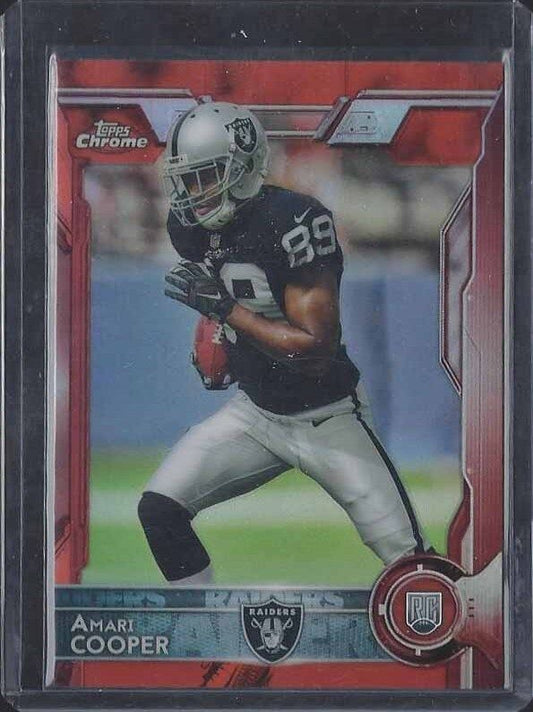 AMARI COOPER 2015 TOPPS CHROME ROOKIE ORANGE REFRACTOR RC #115