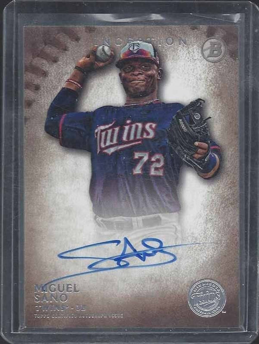 MIGUEL SANO 2015 BOWMAN INCEPTION TWINS PROSPECT ON CARD AUTO