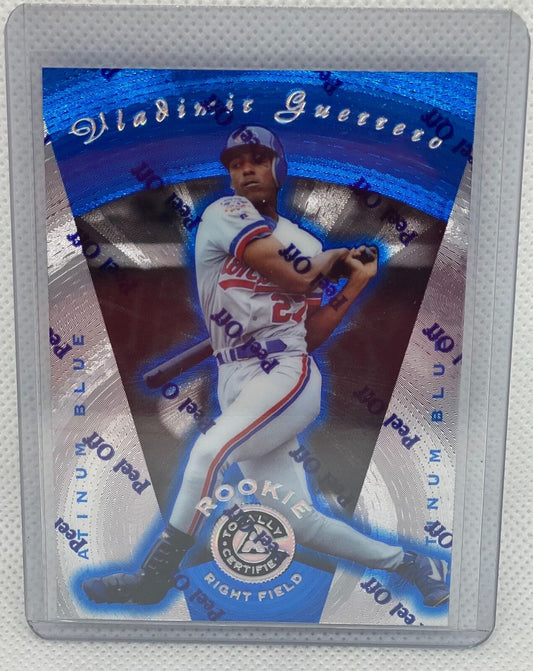 VLADIMIR GUERRERO 1997 TOTALLY CERTIFIED ROOKIE PLATINUM BLUE RC #D 1369/1999