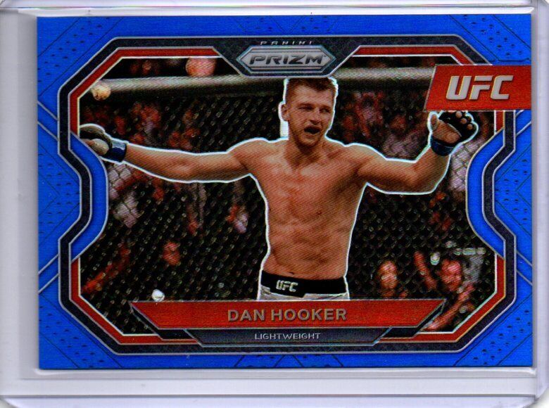 DAN HOOKER 2021 PANINI PRIZM UFC BLUE PRIZM #D 47/199