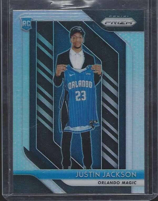 JUSTIN JACKSON 2018-19 PANINI PRIZM SILVER PRIZMS ROOKIE RC #119