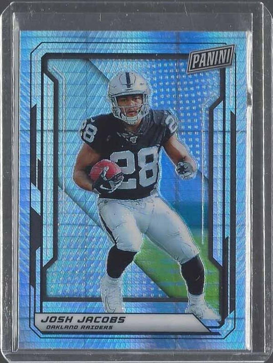 JOSH JACOBS 2019 PANINI THE NATIONAL PRIZM VIP HYPER PRIZMS RC #87