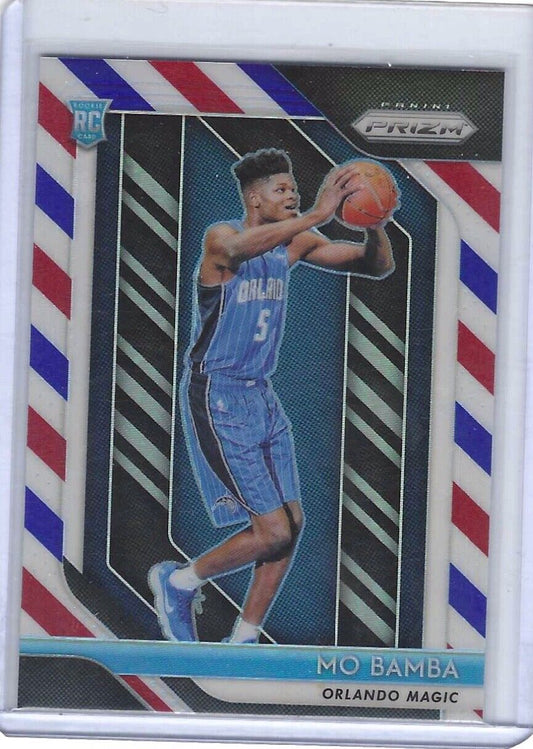 MO BAMBA 2018-19 PANINI PRIZM RED WHITE AND BLUE ROOKIE RC #99