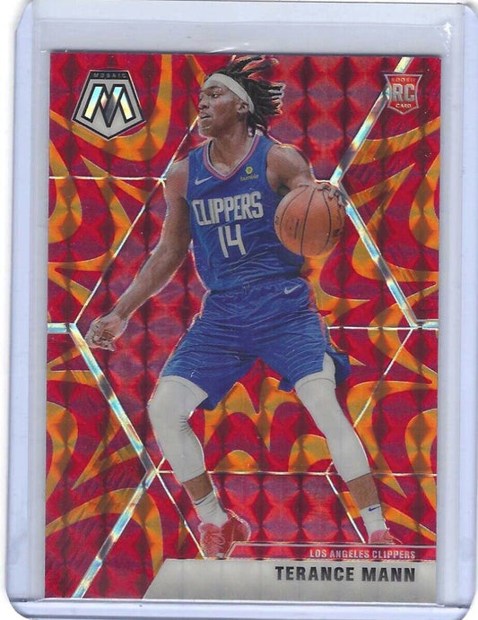 TERANCE MANN 2019-20 PANINI MOSAIC ORANGE REACTIVE PRIZM RC #246