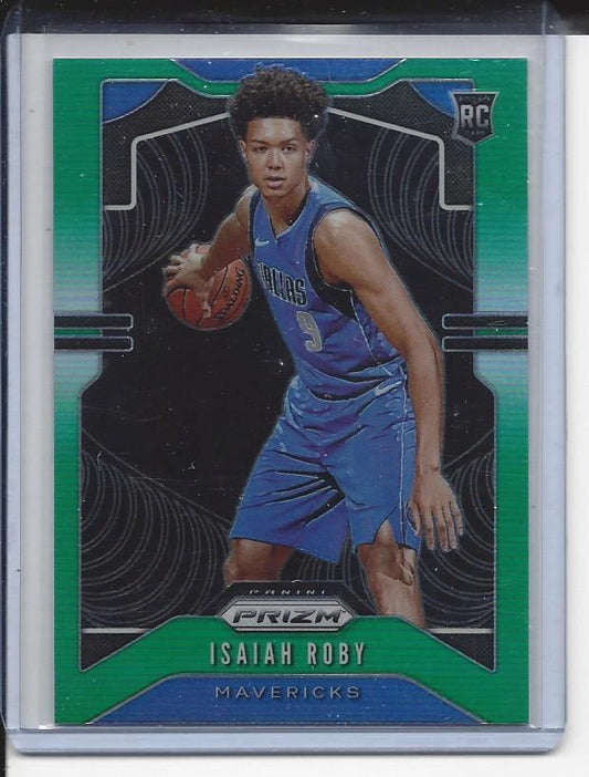 ISAIAH ROBY 2019-20 PANINI PRIZM GREEN ROOKIE PRIZMS RC #283