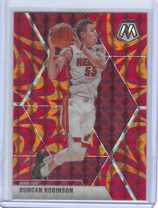 DUNCAN ROBINSON 2019-20 PANINI MOSAIC ORANGE REACTIVE PRIZM RC #170