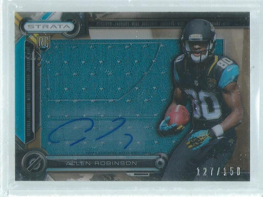 ALLEN ROBINSON 2014 TOPPS STRATA CLEAR CUT ON CARD AUTO RC #D 127/150