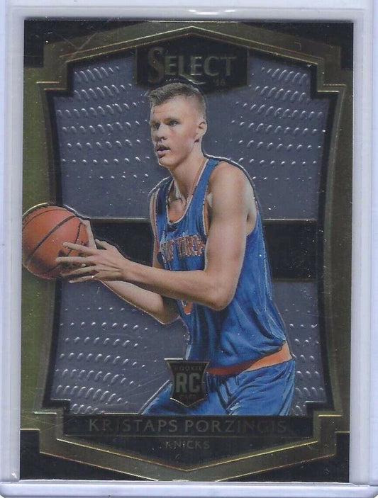 KRISTAPS PORZINGIS 2015-16 PANINI SELECT PREMIER LEVEL ROOKIE RC #196