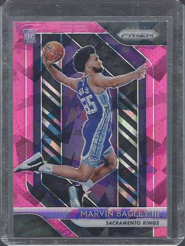 MARVIN BAGLEY III 2018-19 PANINI PRIZM PINK ICE ROOKIE PRIZMS RC #181