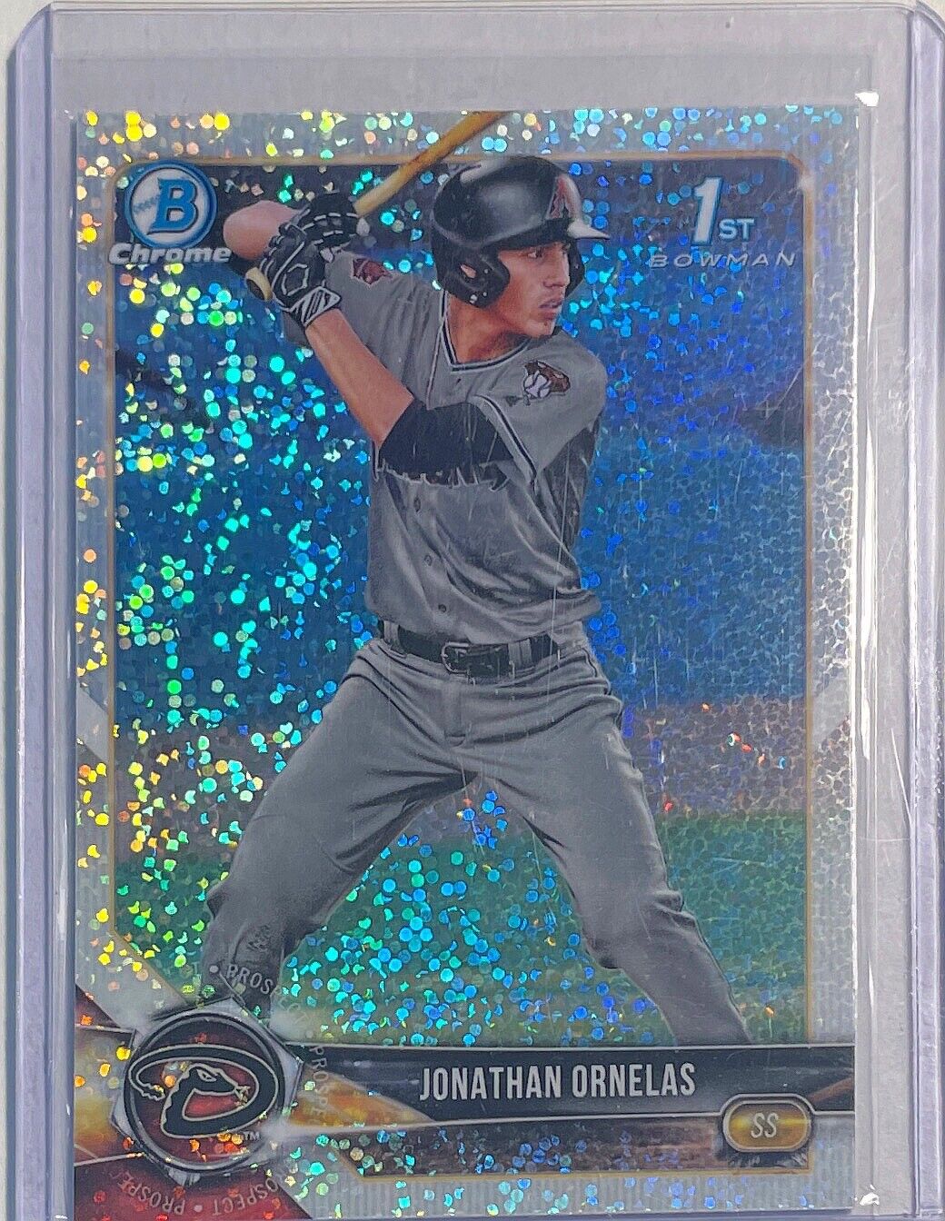 JONATHAN ORNELAS 2018 BOWMAN CHROME 1ST PROSPECT SPECKLE REFRACTOR #BDC-29
