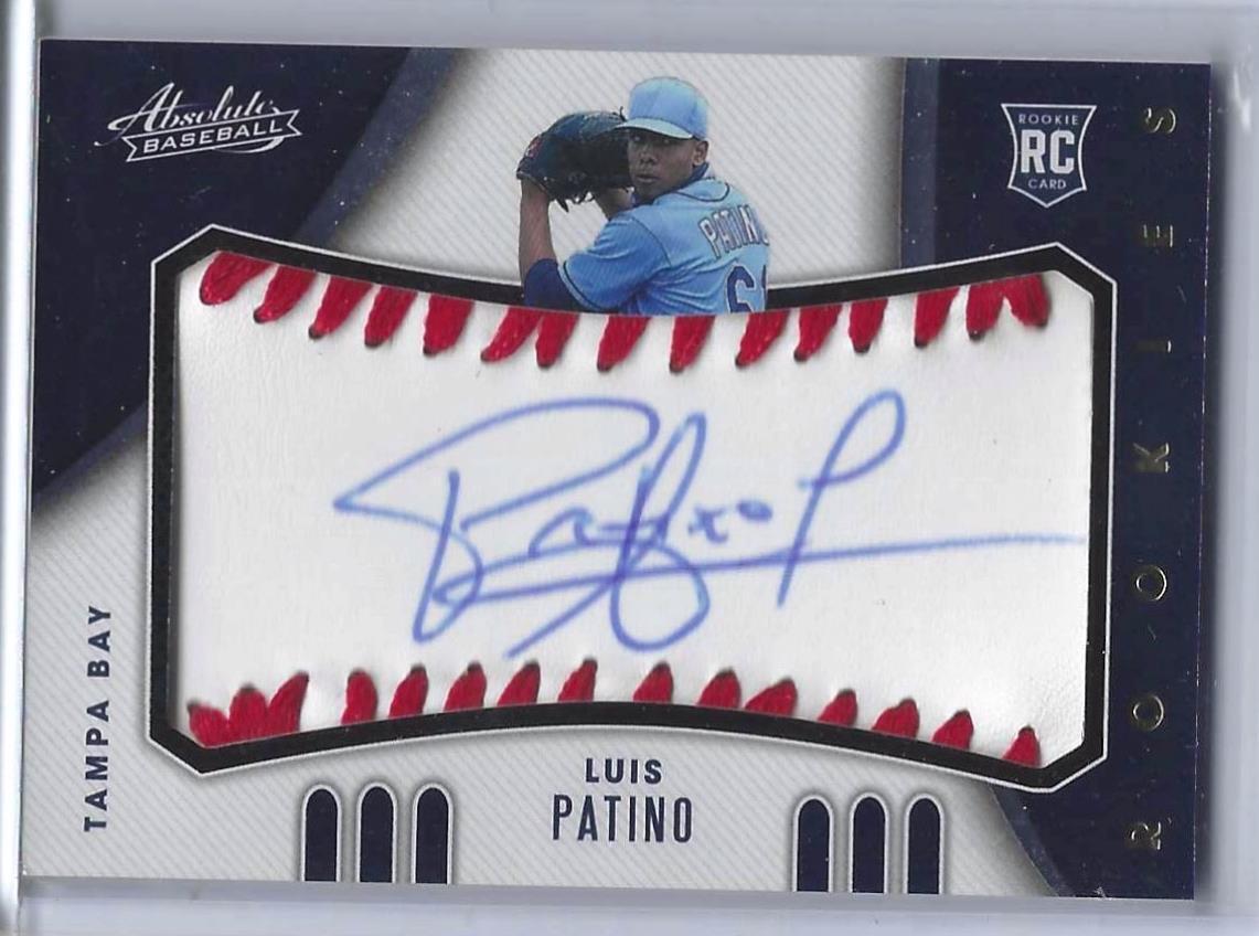 LUIS PATINO 2021 ABSOLUTE BASEBALL SWEET SPOT AUTO ROOKIE RC #d 73/99