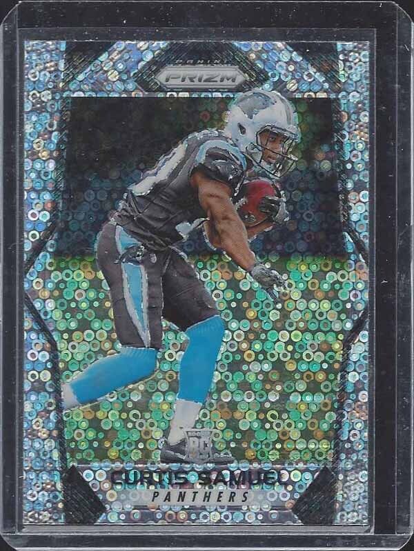 CURTIS SAMUEL 2017 PANINI PRIZM SILVER DISCO ROOKIE PRIZMS RC #221