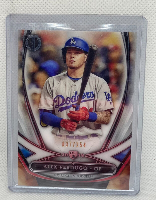 ALEX VERDUGO 2018 TOPPS TRIBUTE RC #D 037/254