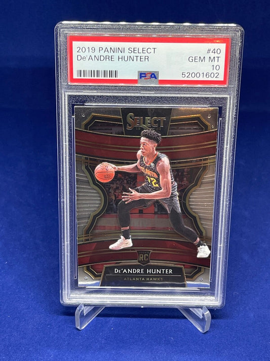 DE'ANDRE HUNTER 2019-20 PANINI SELECT ROOKIE RC #40 PSA 10 GEM MINT