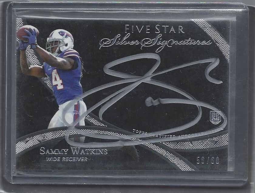 SAMMY WATKINS 2014 TOPPS 5 FIVE STAR SILVER SIGNATURES ON CARD AUTO RC #D 56/60