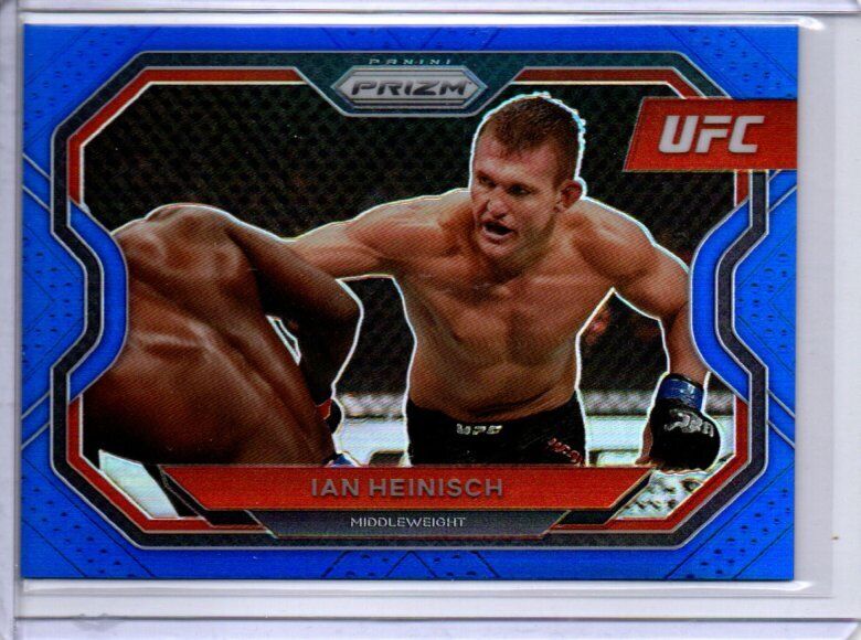 IAN HEINISCH 2021 PANINI PRIZM UFC BLUE PRIZM #D 33/199