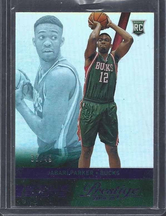 JABARI PARKER 2014-15 PRESTIGE BONUS SHOTS PURPLE ROOKIE RC #D 35/49