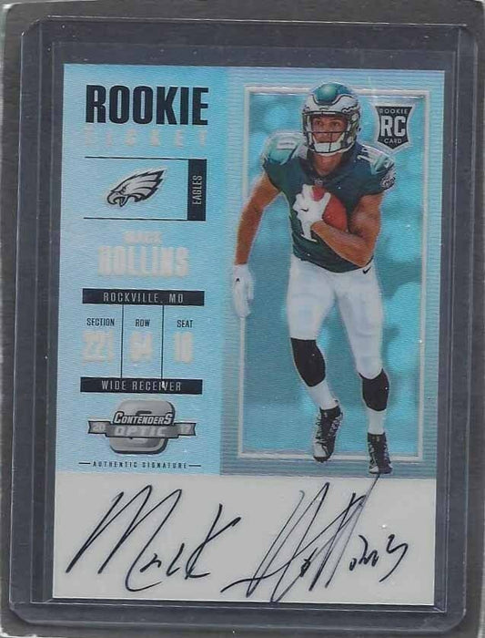 MACK HOLLINS 2017 PANINI CONTENDERS OPTIC ON CARD ROOKIE AUTO RC #140