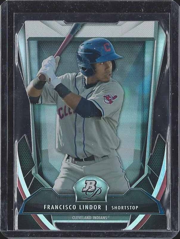 FRANCISCO LINDOR 2013 BOWMAN PLATINUM CUTTING EDGE STARS DIE CUT PROSPECT