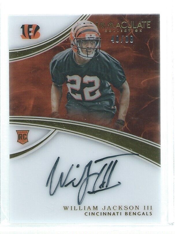 WILLIAM JACKSON III 2016 PANINI IMMACULATE ON CARD AUTO RC #D /99