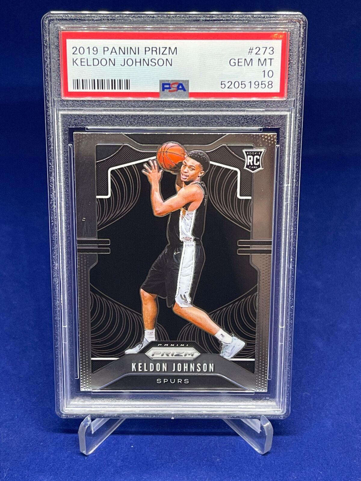 KELDON JOHNSON 2019-20 PANINI PRIZM ROOKIE RC #273 PSA 10 GEM MINT