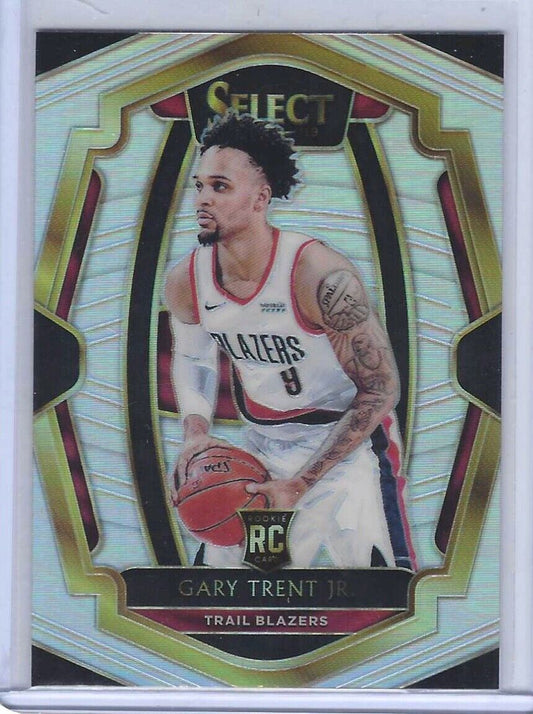 GARY TRENT JR 2018-19 PANINI SELECT SILVER PRIZM ROOKIE PREMIER LEVEL RC #163