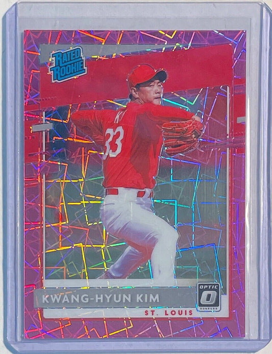 KWANG-HYUN KIM 2020 DONRUSS OPTIC RATED ROOKIE PINK VELOCITY PRIZM #D 025/199