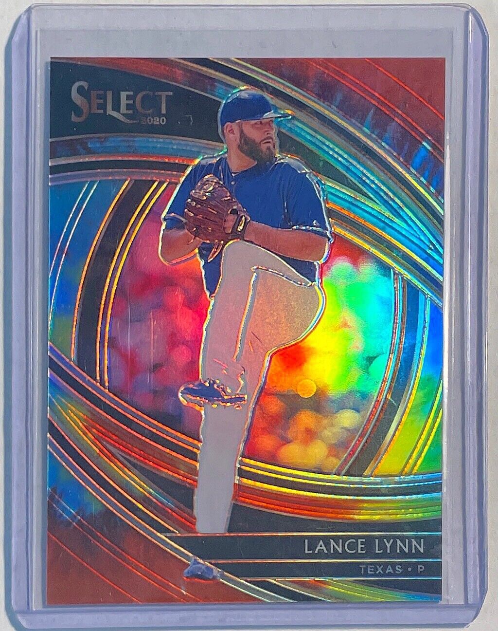 LANCE LYNN 2020 PANINI SELECT PREMIER LEVEL PROSPECT TIE DYE PRIZM #D 04/20