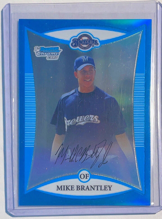 MICHAEL BRANTLEY 2008 BOWMAN CHROME 1ST PROSPECT BLUE REFRACTOR #D 149/150