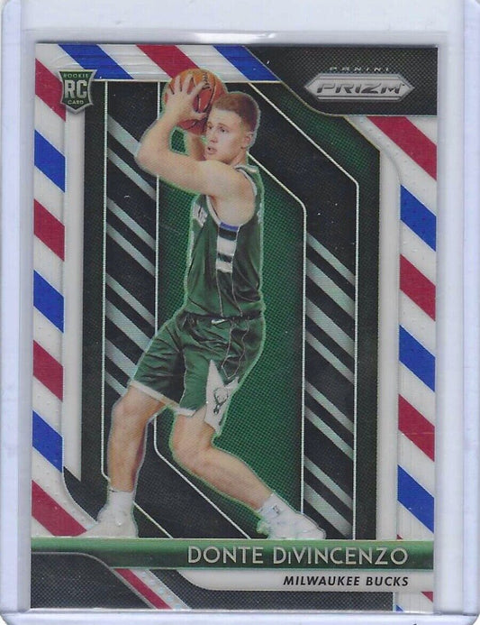 DONTE DIVINCENZO 2018-19 PANINI PRIZM RED WHITE AND BLUE ROOKIE RC #246