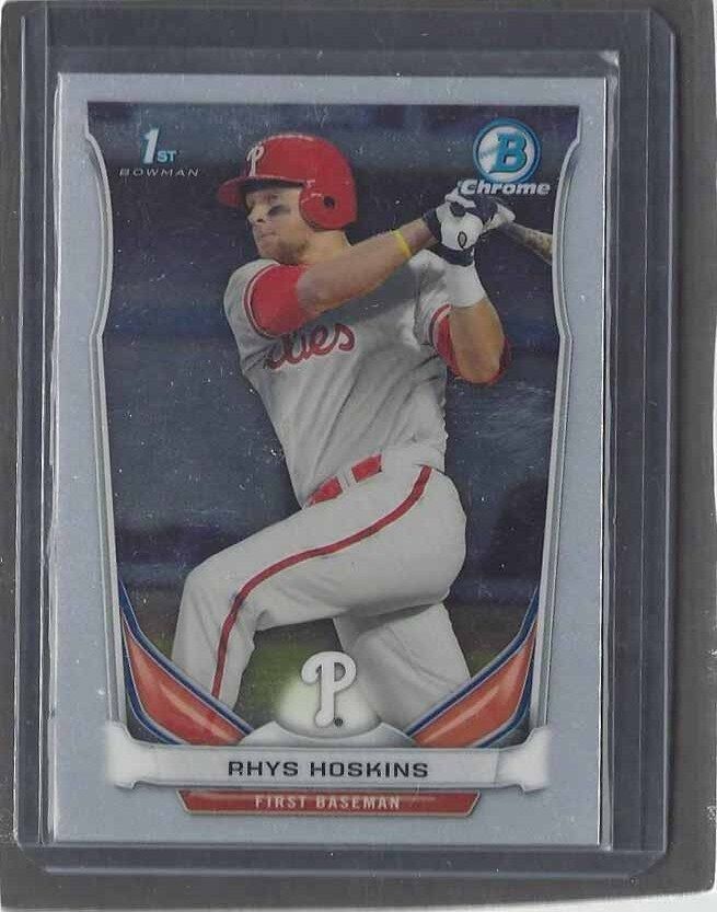 RHYS HOSKINS 2014 BOWMAN CHROME DRAFT PROSPECTS 1ST PHILLIES PROSPECT #122