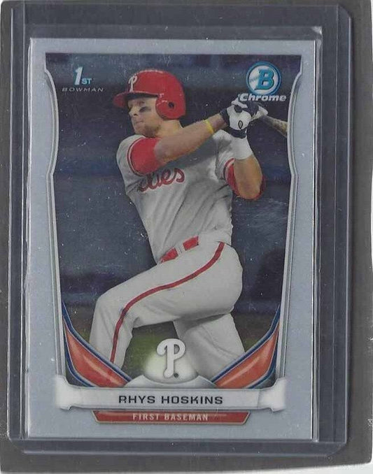 RHYS HOSKINS 2014 BOWMAN CHROME DRAFT PROSPECTS 1ST PHILLIES PROSPECT #122