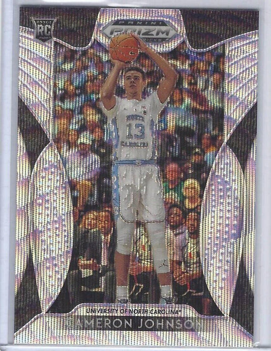 CAMERON JOHNSON 2019-20 PANINI PRIZM DRAFT PICKS BLUE WAVE PRIZM ROOKIE RC /299