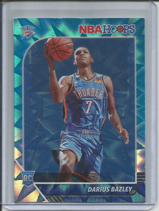DARIUS BAZLEY 2019-20 PANINI HOOPS TEAL EXPLOSION ROOKIE RC #249