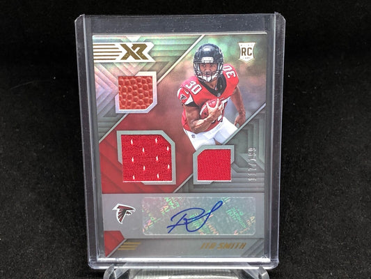 ITO SMITH 2018 PANINI XR TRIPLE JERSEY FOOTBALL RELIC AUTO RC #D 117/199