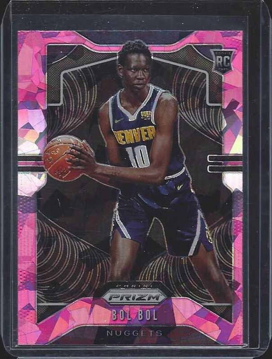 BOL BOL 2019-20 PANINI PRIZM PINK ICE ROOKIE SSP PRIZMS RC #282