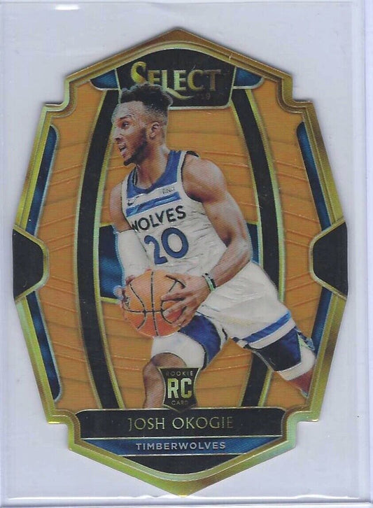 JOSH OKOGIE 2018-19 PANINI SELECT PREMIER LEVEL ORANGE DIE CUT PRIZM RC #D /65
